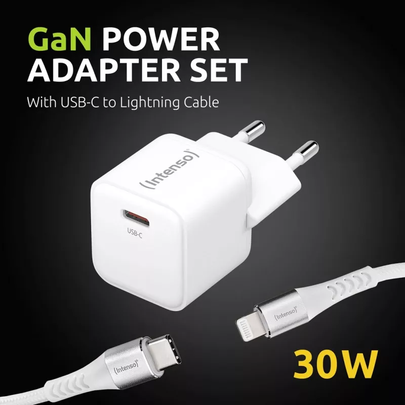 Mobiliojo įrenginio įkroviklis Intenso 7803052 Universal AC Fast Charging 20V