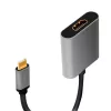 LogiLink CUA0103 USB 3.2 Gen1 Type-C į HDMI-A laidas 0,15 m juodai pilkas