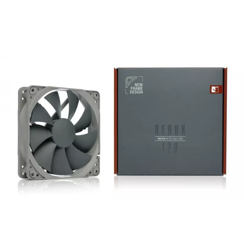 Noctua NF-P12 redux-1300 120mm korpuso ventiliatorius pilkas