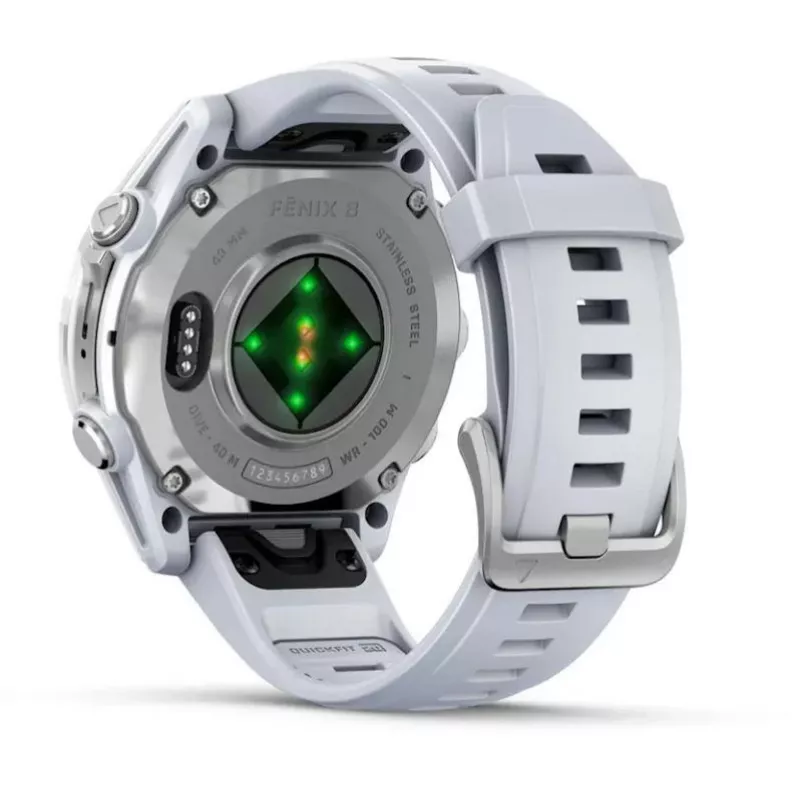 Garmin Fenix 8 43 mm AMOLED 1,3 colio išmanusis laikrodis sidabrinis