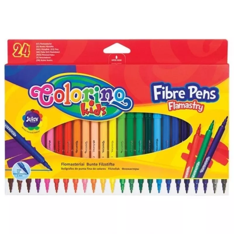 Colorino Kids Fibro rašikliai 24 spalvos