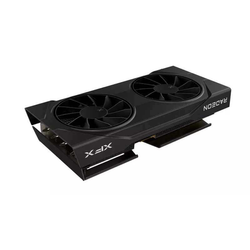 Vaizdo plokštė XFX Radeon RX 9060 XT — 8 GB GDDR6, 128 bitų, PCIe 5.0, 2x DP + HDMI, 2 ventiliatoriai