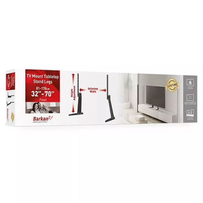 Barkan S40 TV stovas 70 colių juodas 50 kg