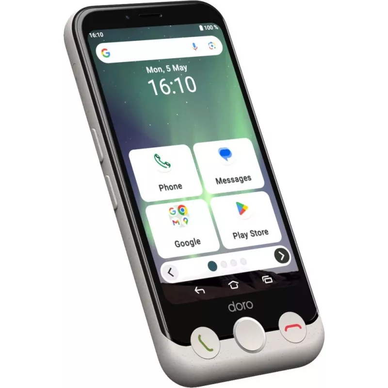 Išmanusis telefonas Doro Aurora A10 4,5 colio 4 GB RAM 64 GB juoda / balta