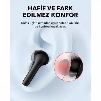 Belaidės ausinės Anker Soundcore A3994G11 K20i, TWS, USB-C, juodos, intraauralinės