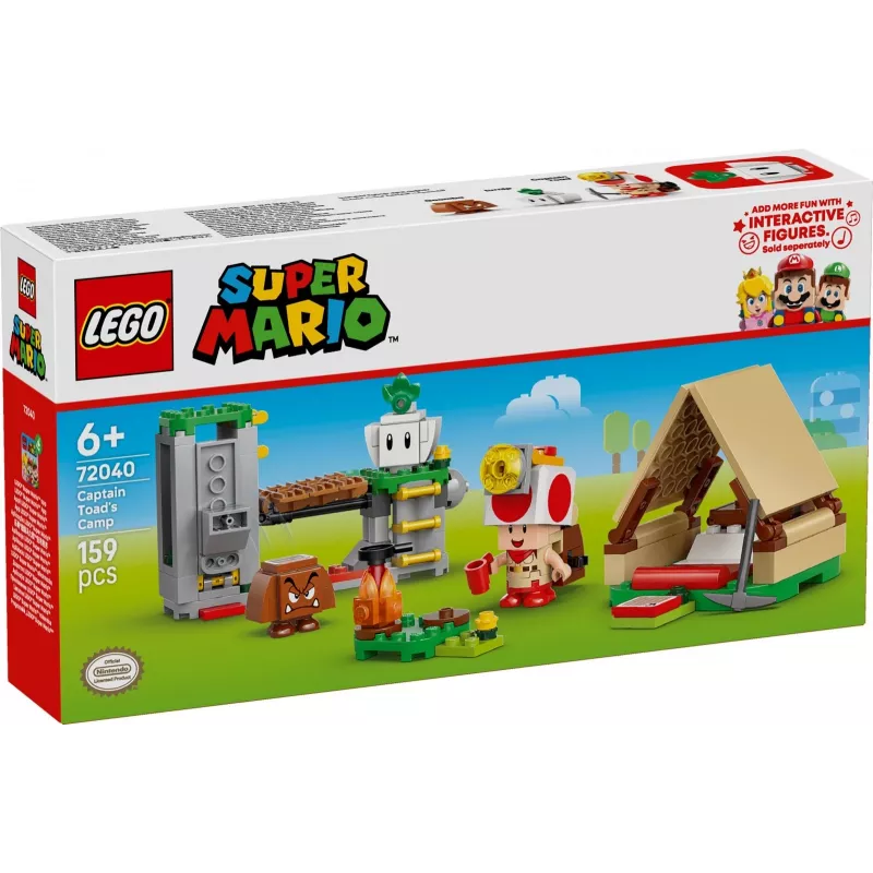 LEGO Super Mario 72040 kapitono Toado stovyklos statybos rinkinys
