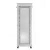 19 colių stovo spinta LANBERG FF01-8047-23SL 47U 800x1200 mm pilka su perforuotomis durelėmis