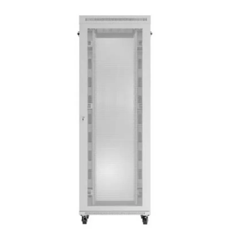 19 colių stovo spinta LANBERG FF01-8047-23SL 47U 800x1200 mm pilka su perforuotomis durelėmis