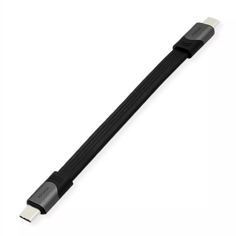 USB kabelis ROLINE 11029078 USB4 Gen 3x2 0,15 m USB C juodas