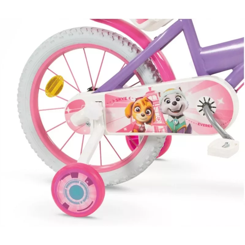 Vaikiškas dviratis 16 Paw Patrol Purple 1680 Mergaitėms TOIMSA
