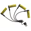 Įkraunamas ličio jonų AA 1,5 V akumuliatorių rinkinys Nitecore NH2400 2400 mAh – 4 vnt.