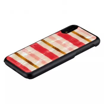 iKins dėklas iPhone XR — trumpas pyrago dizainas, juodas