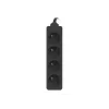 Lanberg PS0-04E-0150-BK ilgintuvas 4 kištukiniai lizdai, 1,5 m, juodas