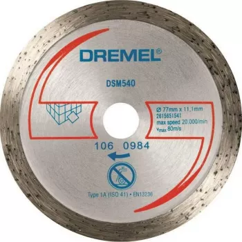 Pjovimo diskas Dremel DSM540 77 mm, deimantinis, sausam kietų medžiagų pjovimui
