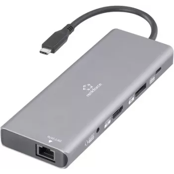 Renkforce USB-C stotelė RF-DKS-905 10-in-1 8K PD 3.1, tinkama firminėms stotelėms (RF-6328190)