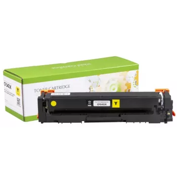 Suderinama statinės kontrolės HP kasetė Nr.203X geltona 2,5K (CF542X)/Canon CRG-054HY Nauja mikroschema
