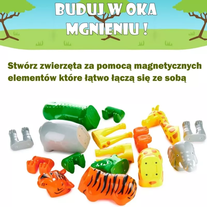 Popular Playthings Magnetiniai gyvūnėliai Mix or Match, įvairiaspalviai