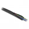 DeLOCK Braided Sleeve su užtrauktuku, karščiui atspari, 5 m x 50 mm, juoda