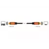 DeLOCK HDMI laidas, HDMI (M) į HDMI (M), 50 cm, triguba izoliacija, juodas, auksinis, 8K palaikymas