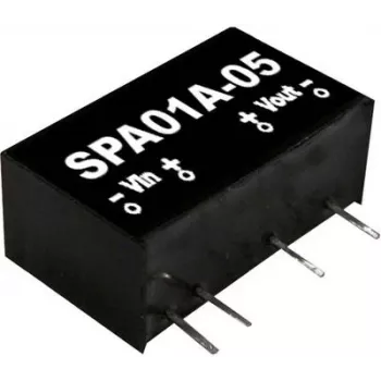 Maitinimo keitiklis MEAN WELL SPA01B-15, įėjimas 18–36 V, išėjimas 15 V, 1 W, SIP
