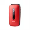 Panasonic KX-TU550 EXR mobilusis telefonas senjorams, 4G, 2,8 colio, atverčiamas, raudonas