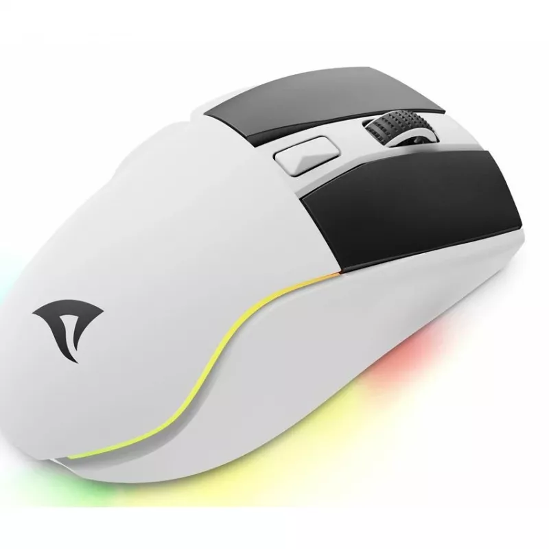 Sharkoon SGM50W pelė žaidimams, dešinei rankai, RF belaidė + USB Type-A, optinė, 6400 DPI