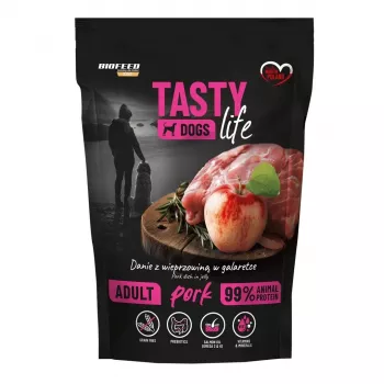 BIOFEED Tasty Dogs Life Pork - šlapias šunų ėdalas - 500g