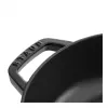 ZWILLING STAUB BRAISERS apvali keptuvė 28 cm, juoda, dugno Ø 22,2 cm