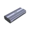 SSD korpusas Unitek SolidForce Reefer pilka – M.2 NVMe PCIe, USB‑C 10 Gbit/s, aliuminis, 1 diskas