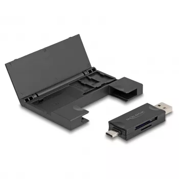 Card Reader DeLOCK 91014 USB 3.2 Gen 1 Type-A / Type-C Juoda MicroSD SD