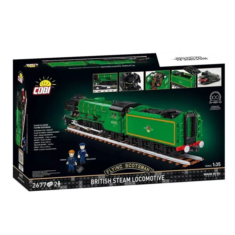 Cobi Flying Scotsman britiškas garvežys, konstruktorius, 1:35, 2677 dalys