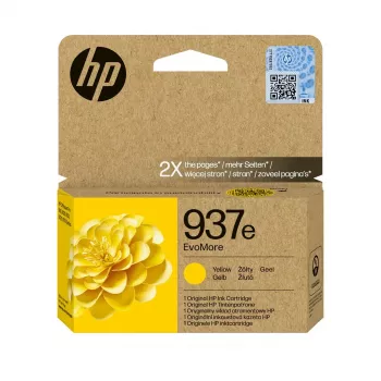 Originali HP 937e EvoMore geltona rašalo kasetė (4S6W8NE)