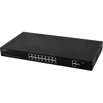 PULSAR SF116 valdomas tinklo jungiklis Fast Ethernet (10/100) Power over Ethernet (PoE) 1U juodas