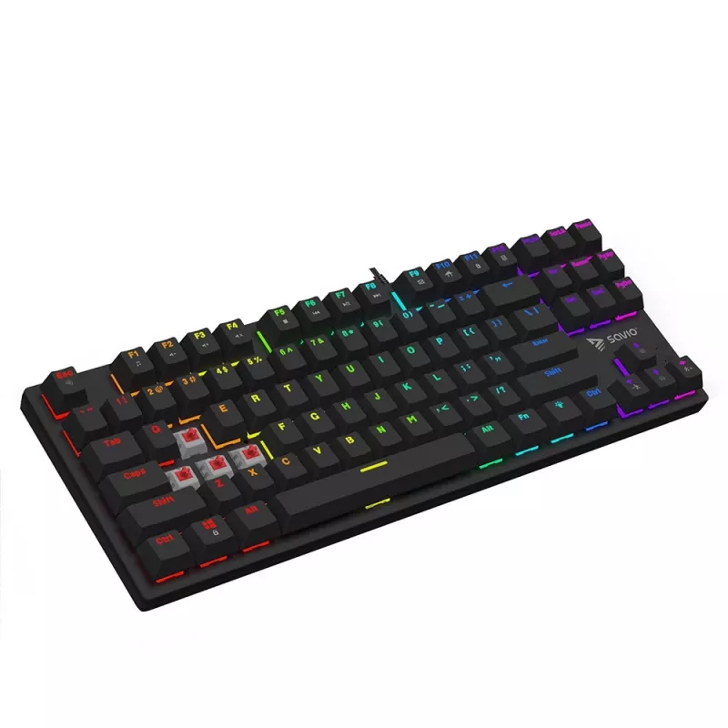 Mechaninė klaviatūra RGB Tempest X2 Outemu Red Savio Savgk-tempest X2 Red