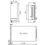 SCHROFF priekinis skydelis PSM moduliui - FRONTPL.HF PSU PSM 3HE 10TE (21005477)
