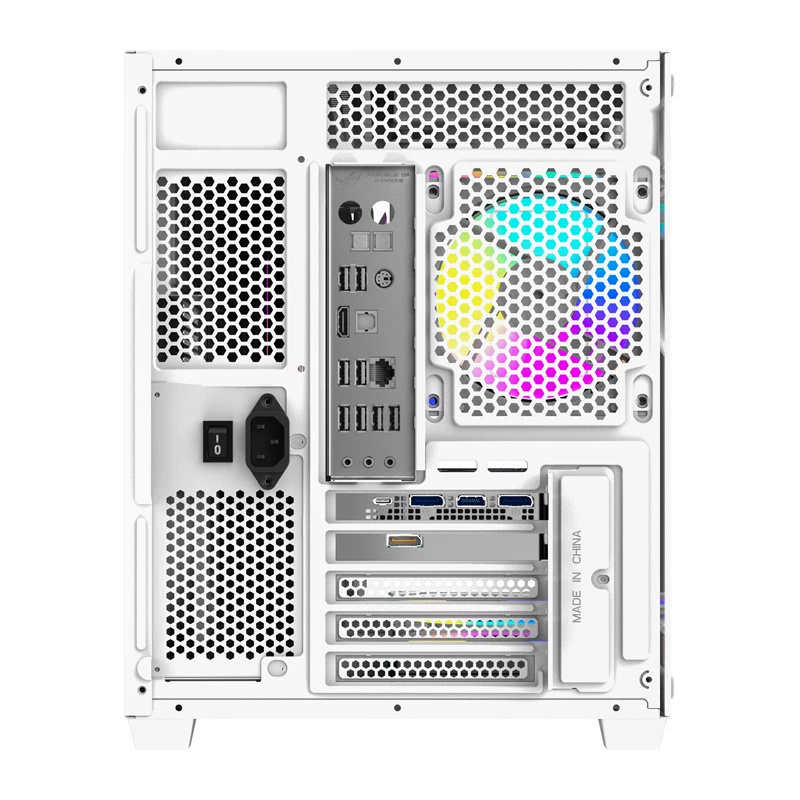 Kompiuterio korpusas DarkFlash B275 PRO (baltas) su 6 ventiliatoriais