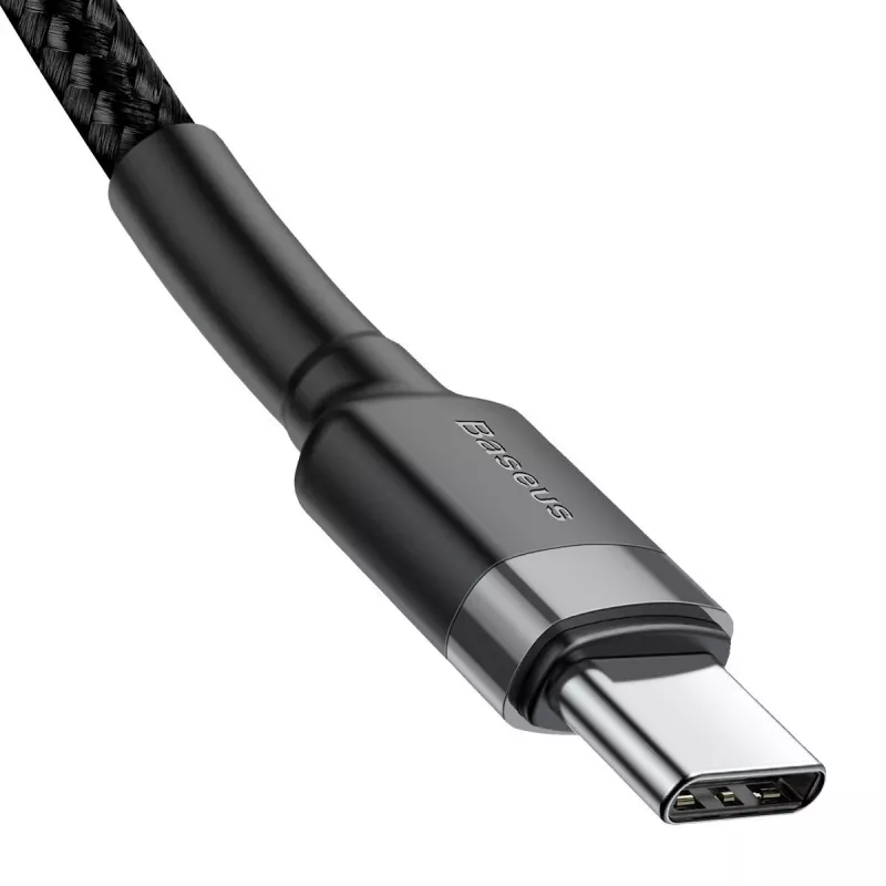 USB laidas Baseus Cafule 2m USB-C juodai pilkas