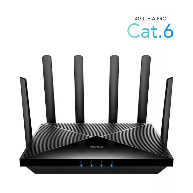 Cudy LT700 4G LTE Cat 6 maršrutizatorius, Qualcomm mikroschema, dviguba SIM, AC1200 dviejų juostų WiFi, 4 Gigabit prievadai, OpenVPN