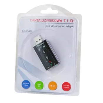 Garso plokštė Savio AK-01 7.1 kanalų USB
