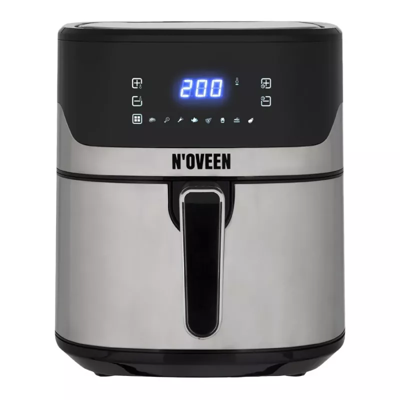 Karšto oro gruzdintuvė NOVEEN AF550 — 6,5 L, 1600 W, iki 200 °C, 8 programų