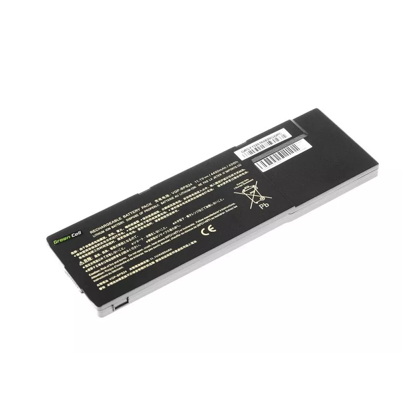 Green Cell SY13 nešiojamojo kompiuterio akumuliatorius (VGP-BPS24 VGP-BPL24) Sony VAIO S SVS13 PCG-41214M PCG-41215L, 11,1 V 4200 mAh, 6 elementai, juodas