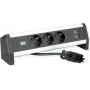 BACHMANN Desk1 3x įžemintas lizdas, USB įkroviklis, GST18 0,2 m