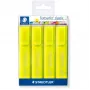 Markeris Staedtler 364-1P WP4 Chisel tip Geltona 4 vnt.