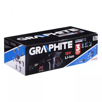 Graphite 58G083 slėginis plovimo aparatas Kompaktiškas Baterija 170 l/h Pilka