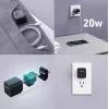 Mini tinklo įkroviklis AUKEY PA-Y20S Baltas 1xUSB-C 20W PD Power Delivery
