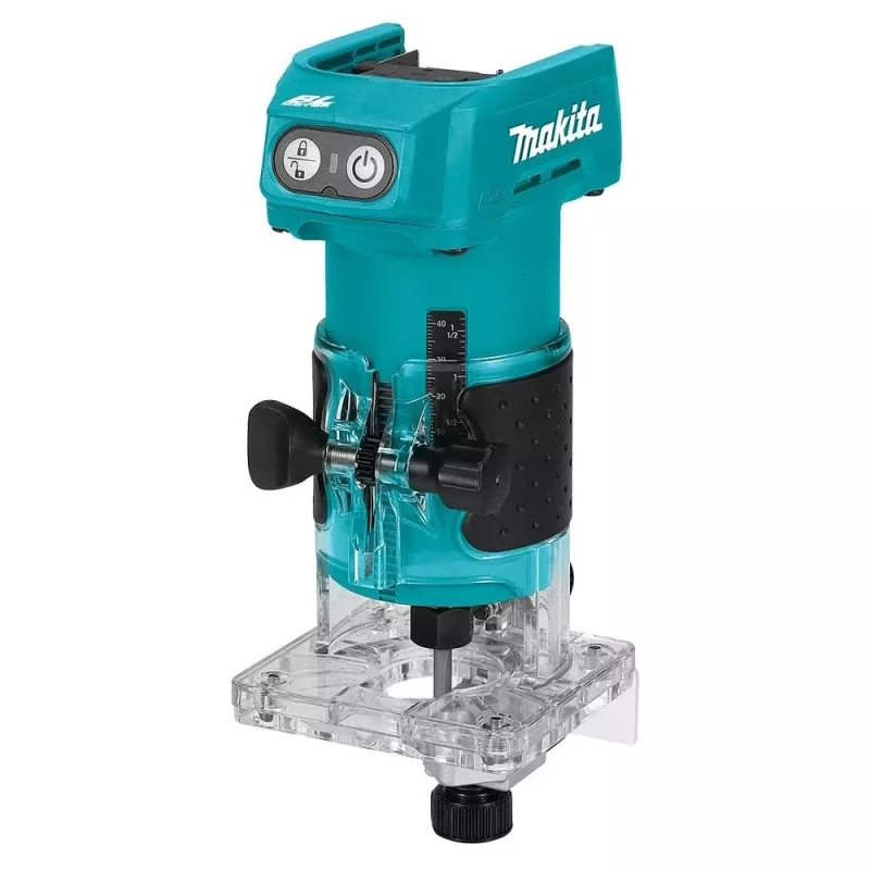 DRT52Z Makita 18V LXT belaidis bešepetėlis 1/4 colio frezatorius - įrankis be akumuliatoriaus