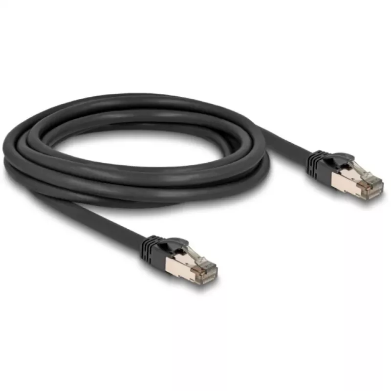 Tinklo kabelis DeLOCK RJ45 Cat.6A U/FTP 3m Juodas