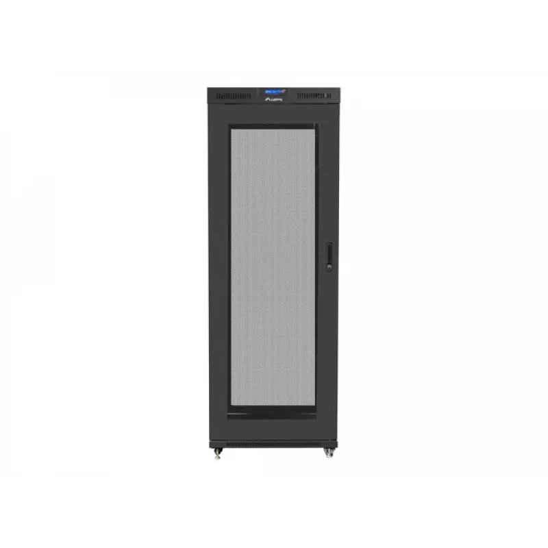 LANBERG 19 37U 800x1000 Laisvai stovintis spintos korpusas su perforuotomis durimis ir LCD ekranu (FlatPack) juoda