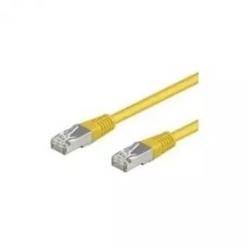 Wentronic Goobay CAT 5e Patch Laidas, SF/UTP, Geltonas, 1 m - CCA vario mišinys (68065)