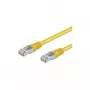Wentronic Goobay CAT 5e Patch Laidas, SF/UTP, Geltonas, 1 m - CCA vario mišinys (68065)